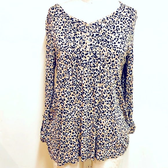 T54 Kim Rogers Leopard Cotton Top - Picture 1 of 4